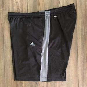 Black & Gray adidas ClimaLite Shorts